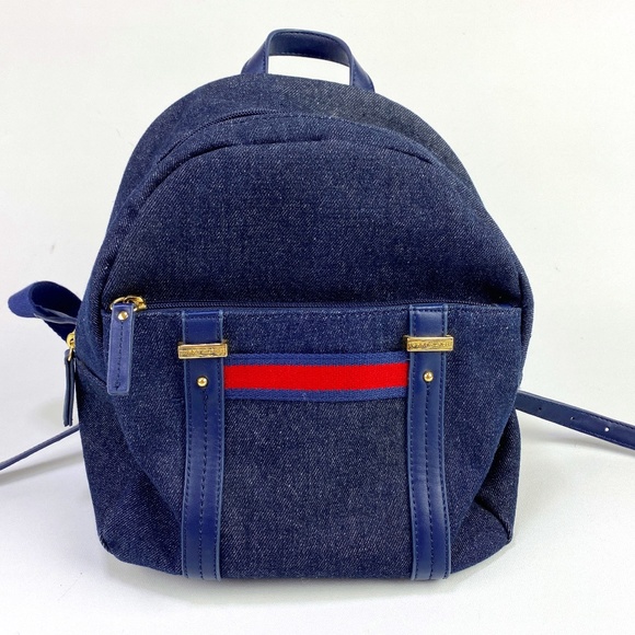 Tommy Hilfiger Demin Synthetic Leather Mini Backpack Blue main image 8